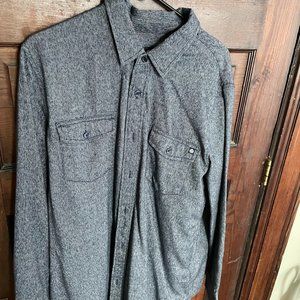 Soft blue/grey button up